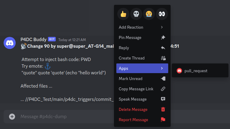 Discord integration for Perforce Helix Core.